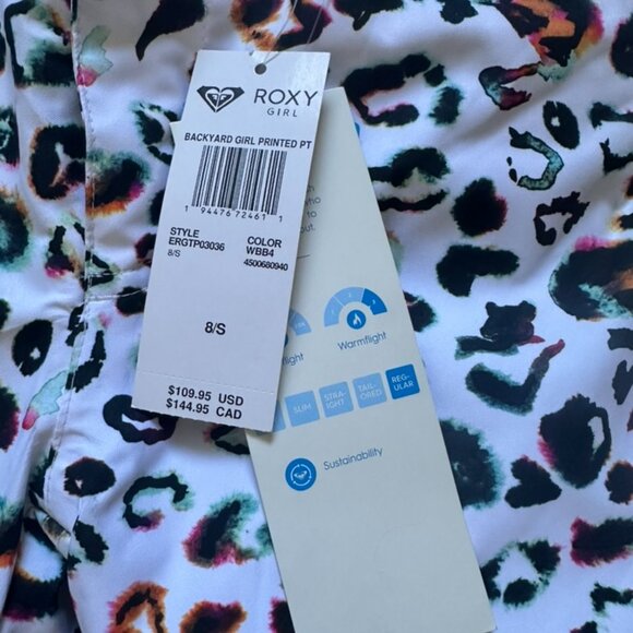 Roxy Girl Snow Pants (Size 8) NWT - Picture 3 of 3